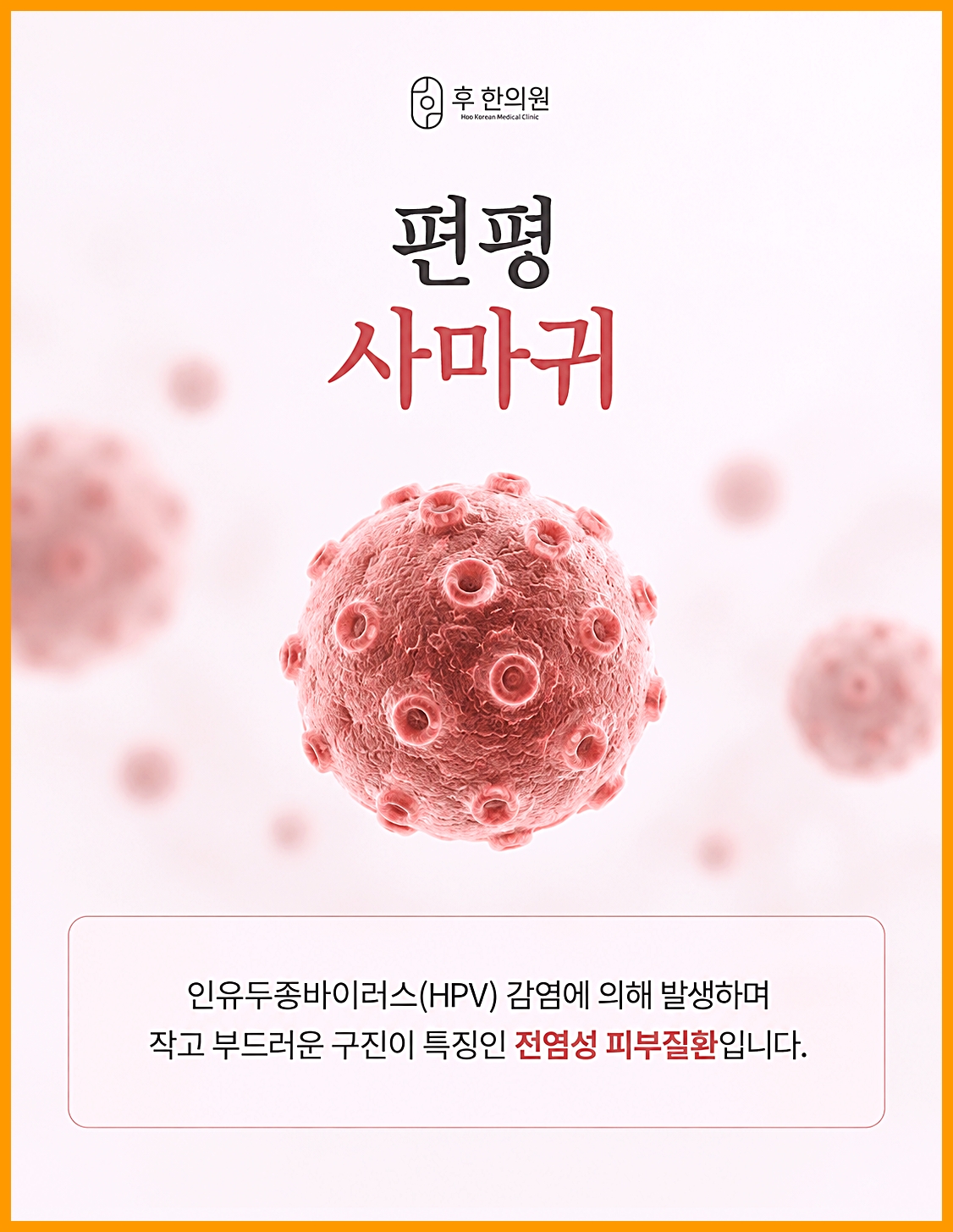 부산 편평사마귀 인유두종바이러스(HPV) 감염에 의한 전염성 피부질환